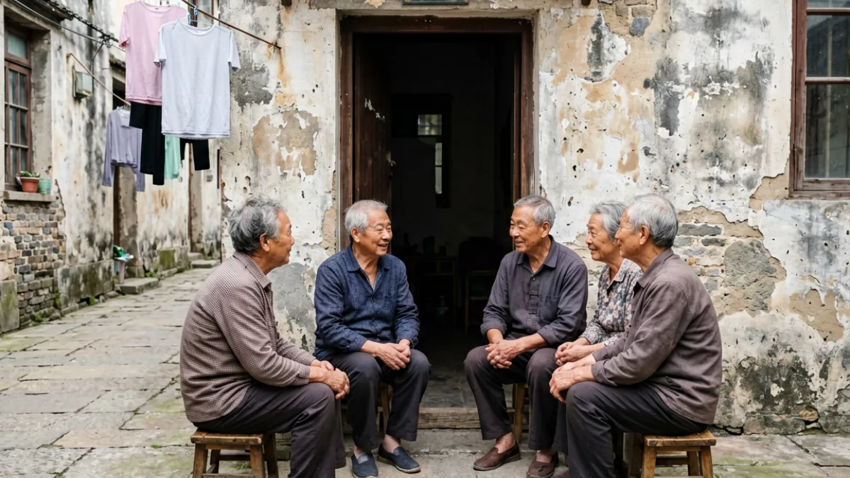 本色视频平台人文专题截图，老城区街道与居民日常生活场景